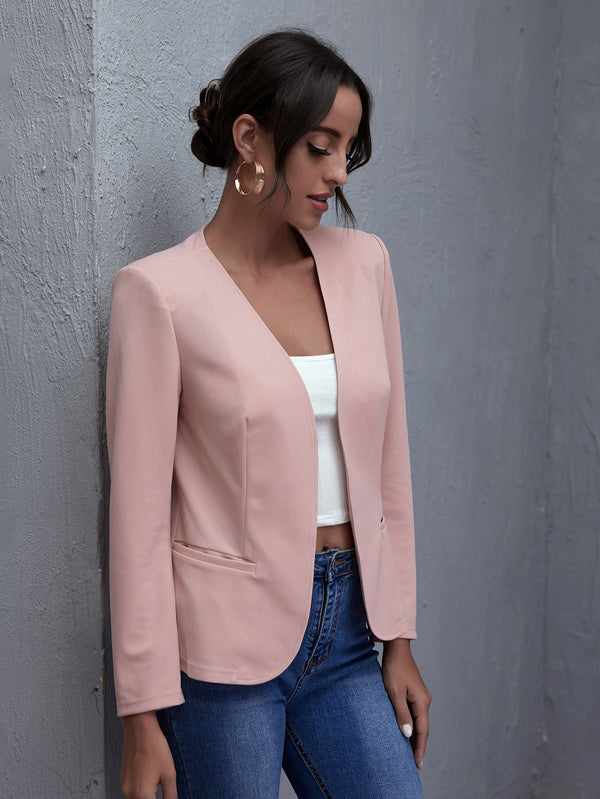 Ropa de Mujer, Ropa de Mujer, Trajes de Mujer, Blazers ligeros para mujer, Colección de trajes de mujer, Rosa vieja