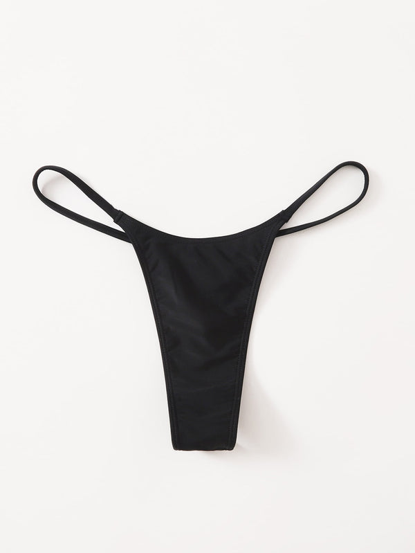 Ropa de Mujer, Ropa de Mujer, Ropa de Playa para Mujer, Women Bikini Bottoms, Colección de trajes de mujer, Negro