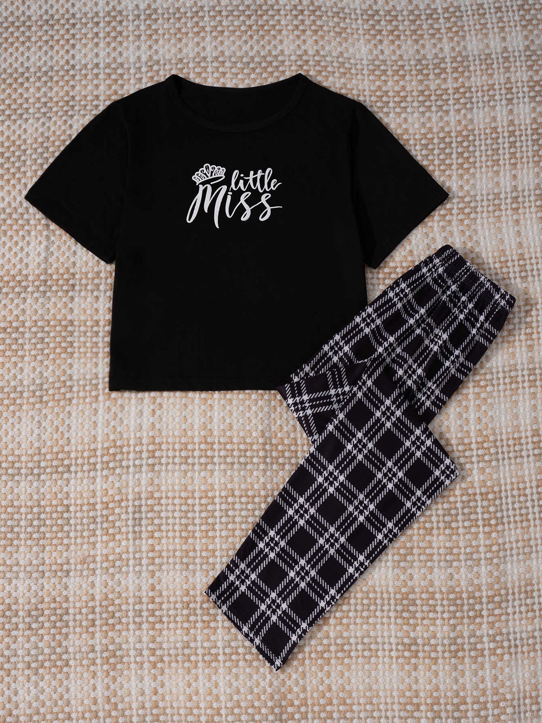 Ropa Interior y Ropa de Dormir, Pijama & Ropa de Descanso de Mujer, Ropa de Dormir para Mujeres, Sets de Pijamas de Mujer, pareja, 2600458, Negro