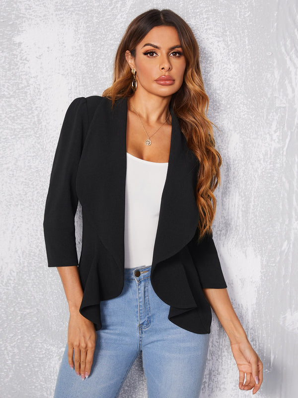 Ropa de Mujer, Ropa de Mujer, Trajes de Mujer, Blazers ligeros para mujer, Colección de trajes de mujer, Negro