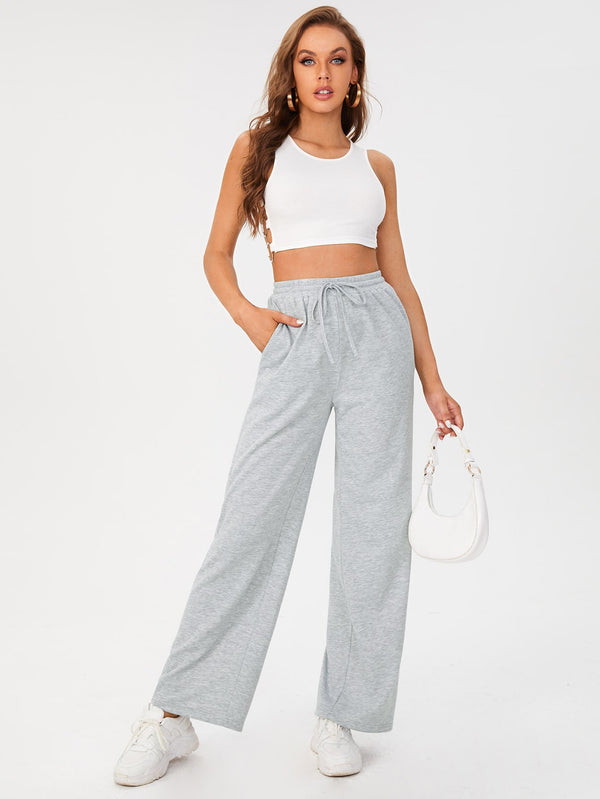 Ropa de Mujer, Ropa de Mujer, Bottoms de Mujer, Pantalones de Deporte para Mujer, Colección de trajes de mujer, Gris Claro