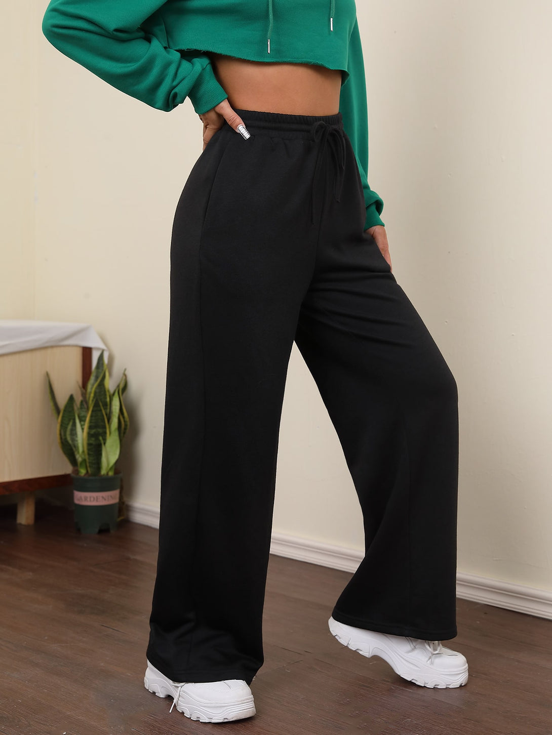 Ropa de Mujer, Ropa de Mujer, Bottoms de Mujer, Pantalones de Deporte para Mujer, Colección de trajes de mujer, Negro