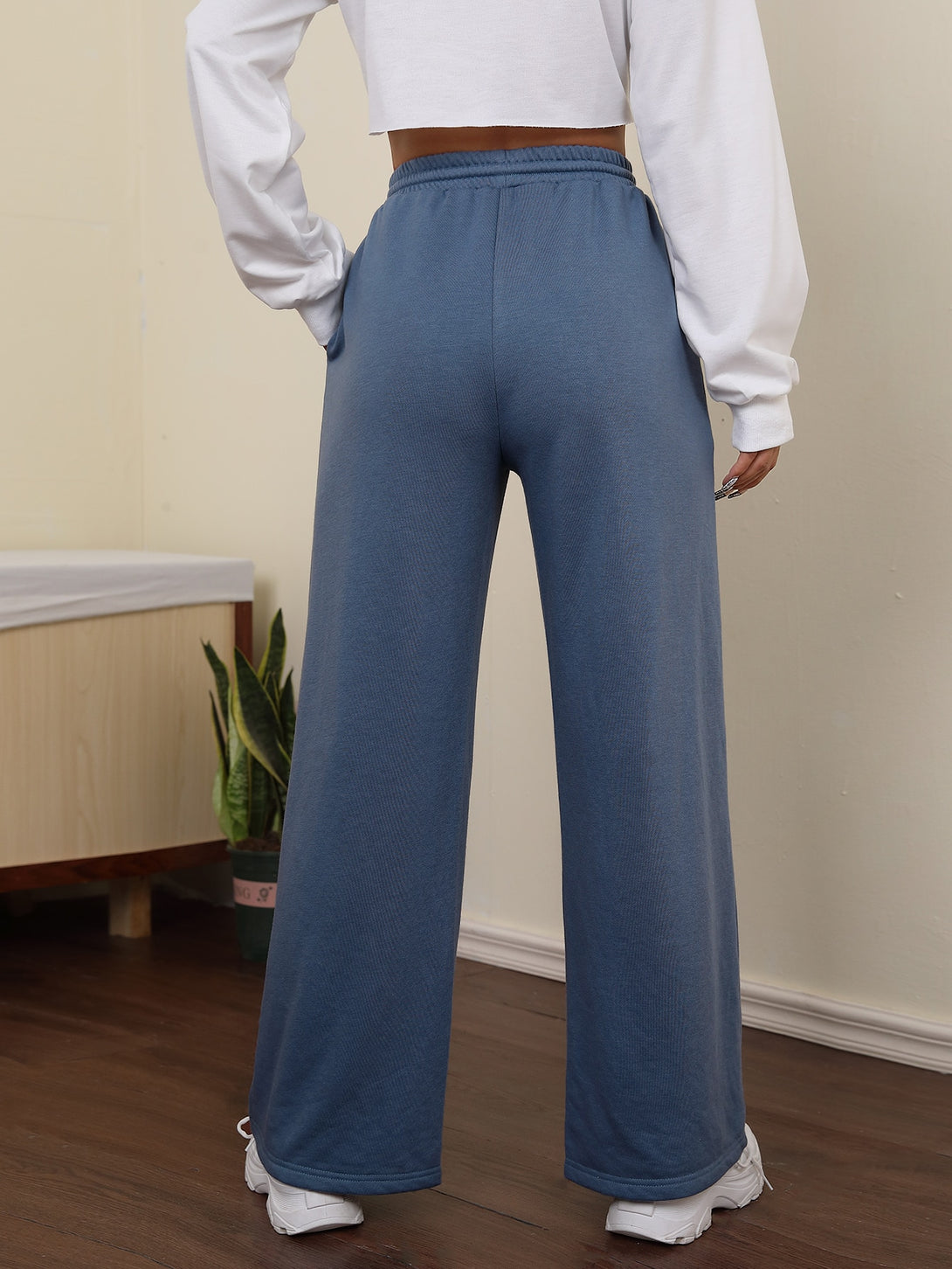 Ropa de Mujer, Ropa de Mujer, Bottoms de Mujer, Pantalones de Deporte para Mujer, Colección de trajes de mujer, Neblina azul