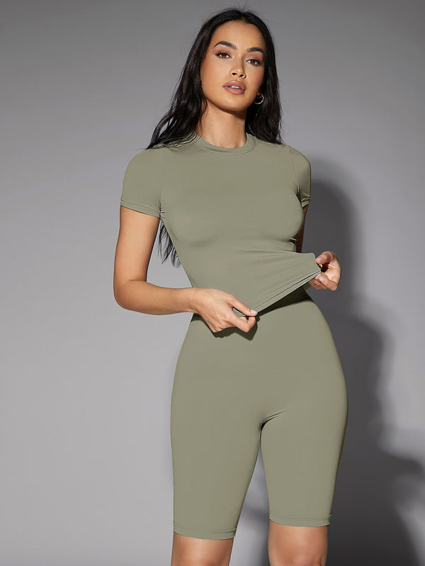 Ropa de Mujer, Ropa de Mujer, Tops & Blusas & Camisetas de Mujer, Camisetas de Mujer, Colección de trajes de mujer, Verde militar