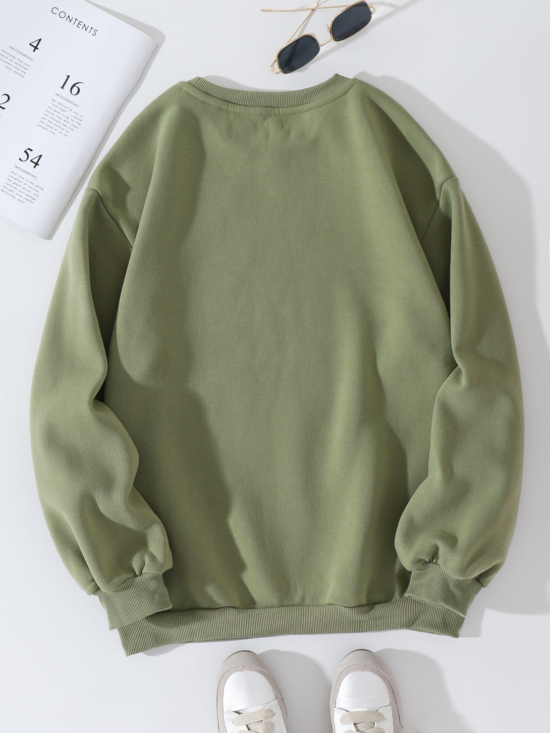 Ropa de Mujer, Ropa de Mujer, Sudaderas de Mujer, Verde militar