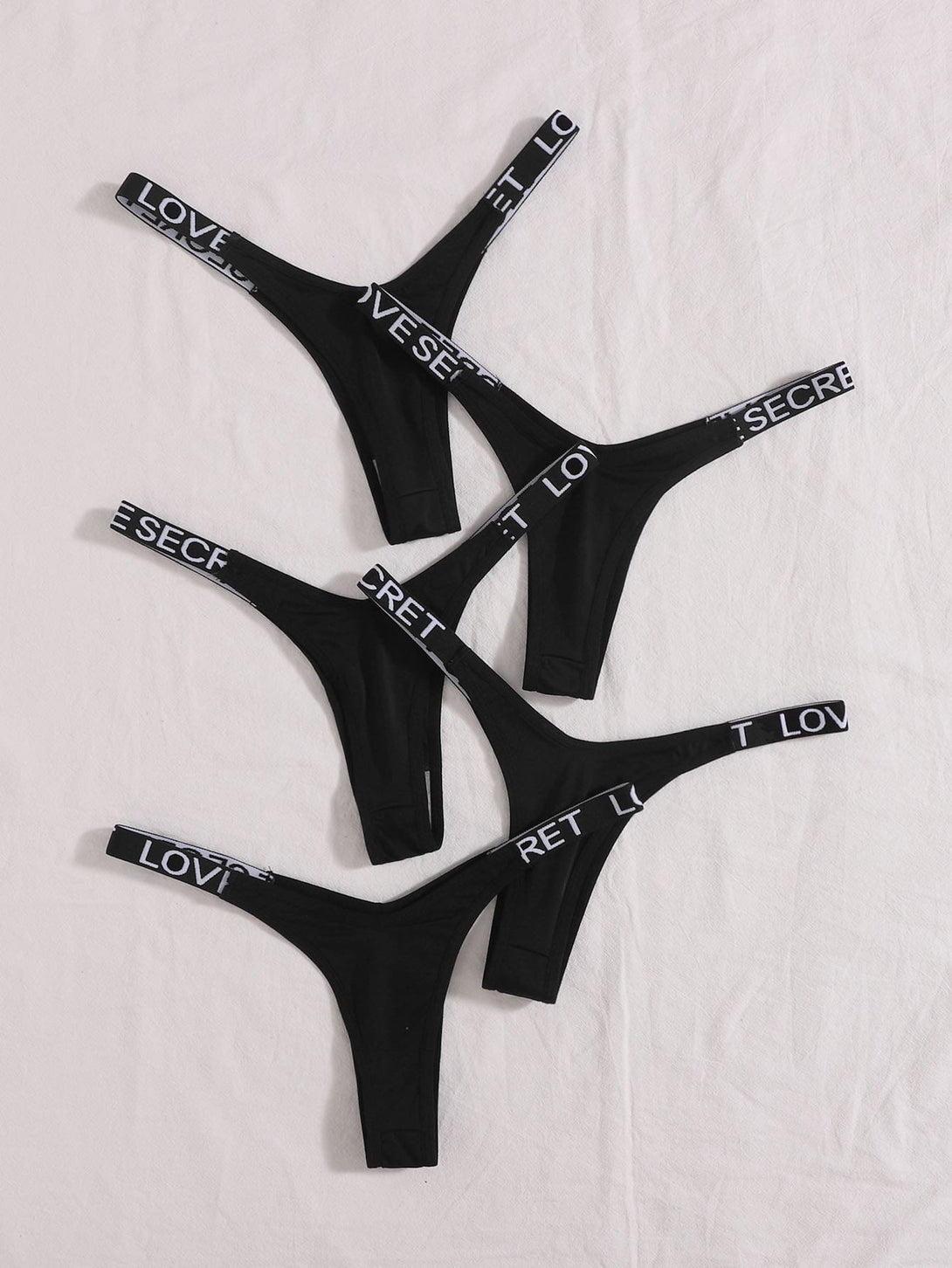 Ropa Interior y Ropa de Dormir, Braguitas de Mujer, Tangas de Mujer, 3513861, Negro