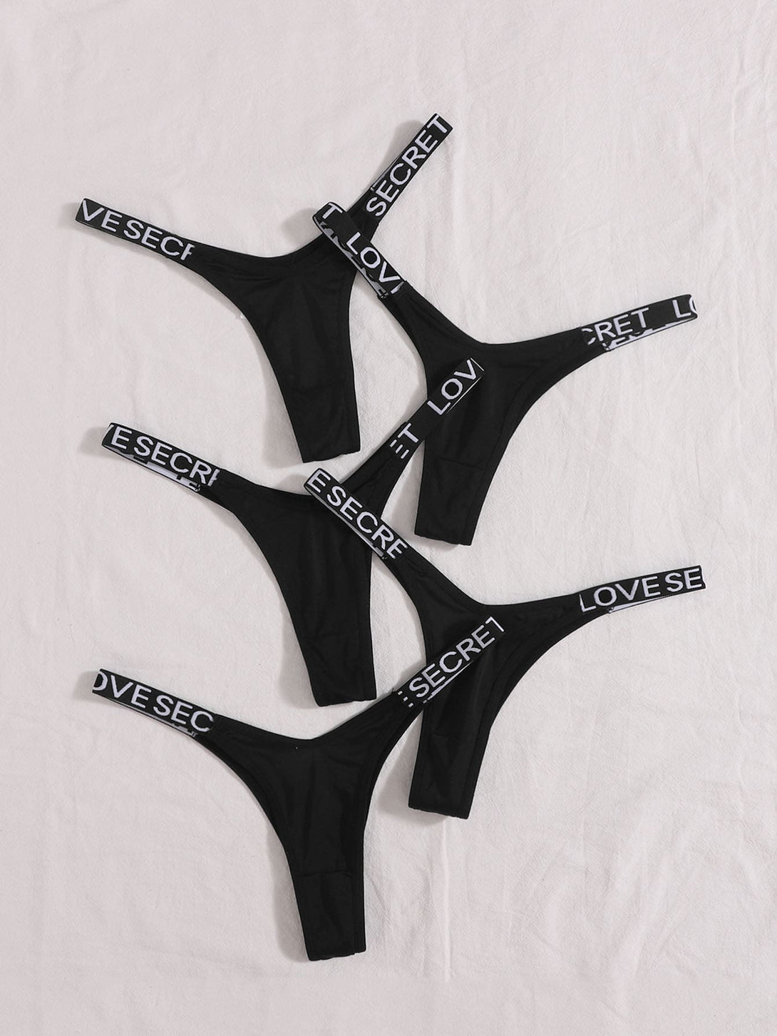 Ropa Interior y Ropa de Dormir, Braguitas de Mujer, Tangas de Mujer, 3513861, Negro