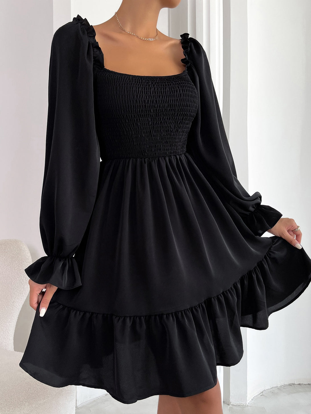 Ropa de Mujer, Ropa de Mujer, Vestidos de mujer, Vestidos cortos de mujer, Colección de trajes de mujer, Negro