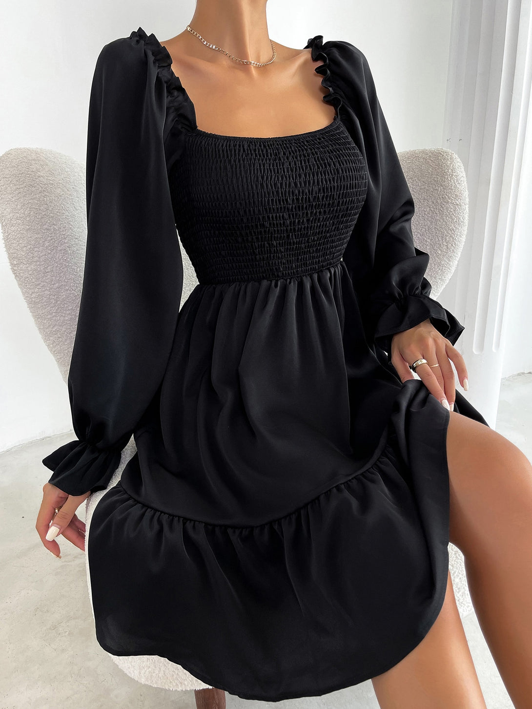 Ropa de Mujer, Ropa de Mujer, Vestidos de mujer, Vestidos cortos de mujer, Colección de trajes de mujer, Negro