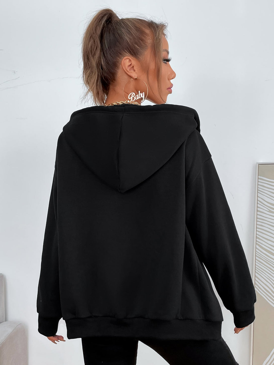 Ropa de Mujer, Ropa de Mujer, Sudaderas de Mujer, Colección de trajes de mujer, Negro