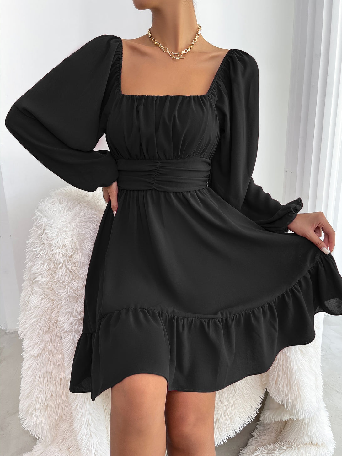 Ropa de Mujer, Ropa de Mujer, Vestidos de mujer, Vestidos cortos de mujer, Colección de trajes de mujer, Negro