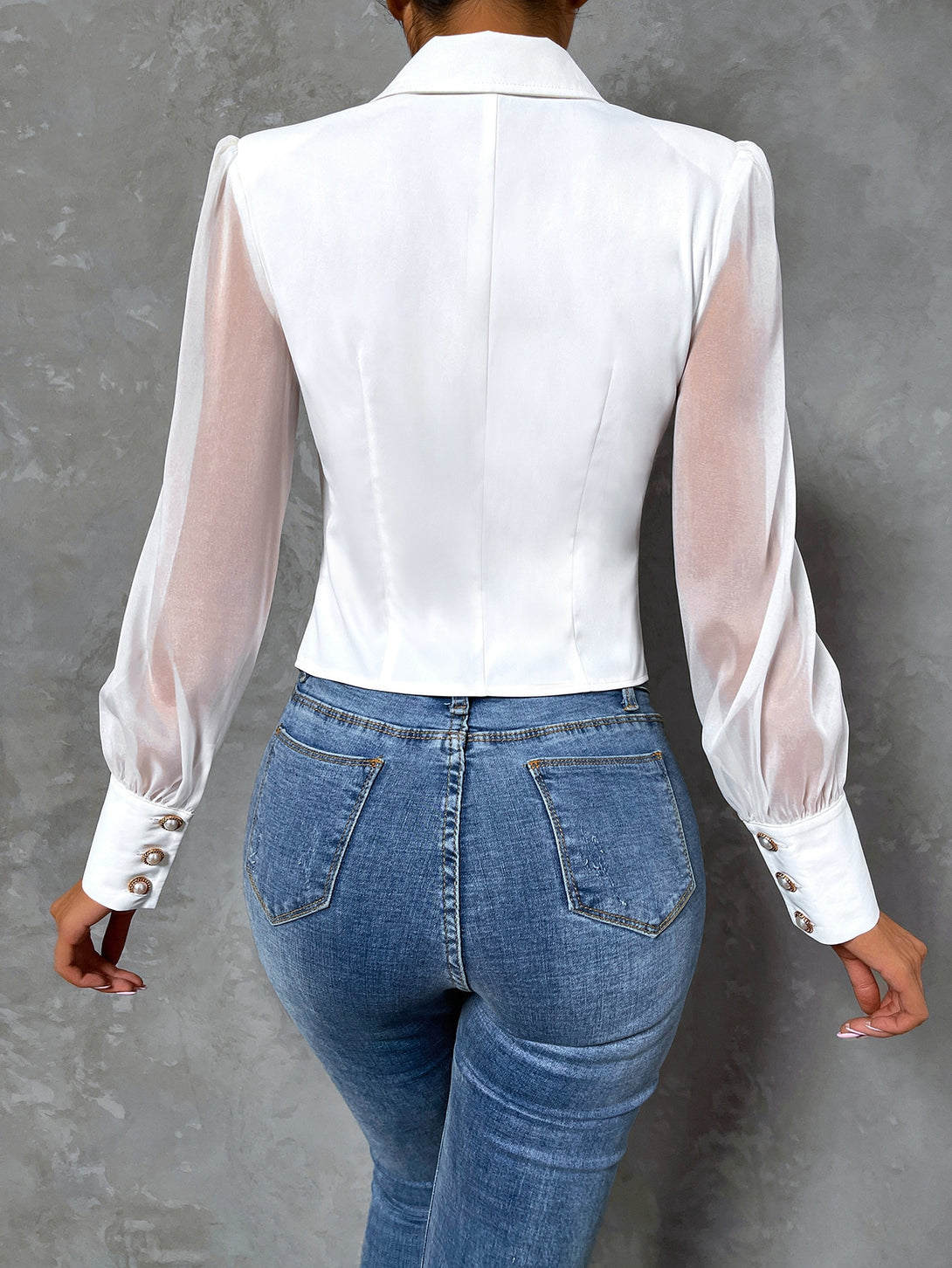 Ropa de Mujer, Trajes de Mujer, Blazers ligeros para mujer, Colección de trajes de mujer, 6565952, Blanco
