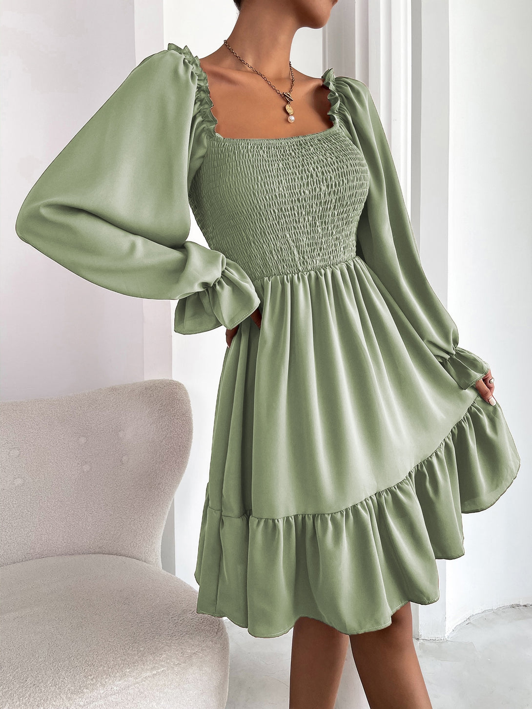 Ropa de Mujer, Ropa de Mujer, Vestidos de mujer, Vestidos cortos de mujer, verde menta