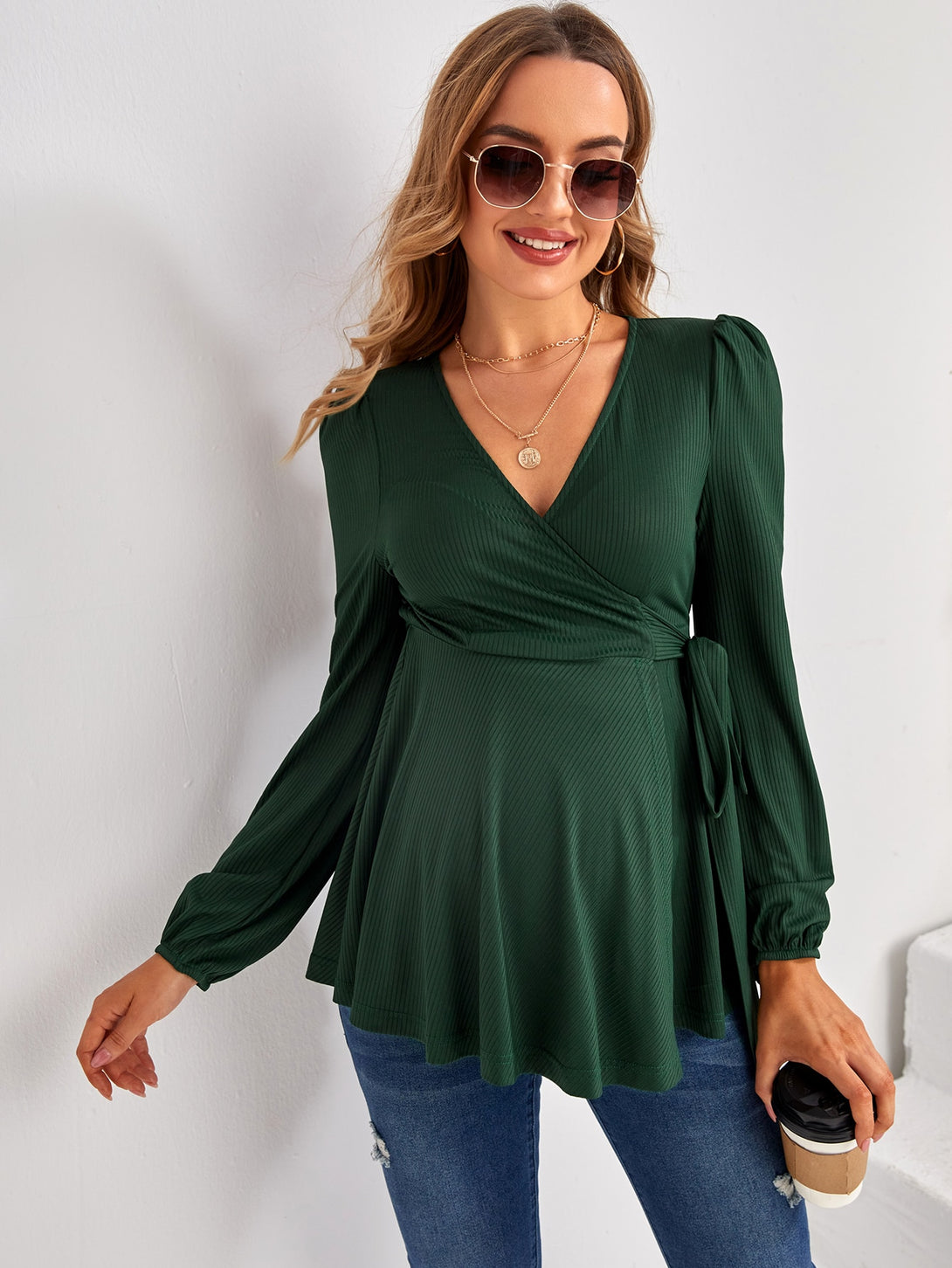 Ropa de Mujer, Ropa Premamá, Tops Premamá, Camisetas premamá, OUTFITS LOOKBOOK, Verde Oscuro