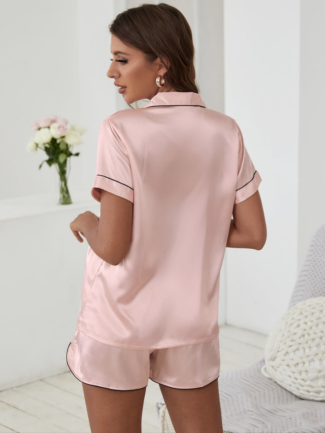 Ropa Interior y Ropa de Dormir, Pijama & Ropa de Descanso de Mujer, Ropa de Dormir para Mujeres, Sets de Pijamas de Mujer, Outfits a Juego para Amigas, 7822157, Rosa coral