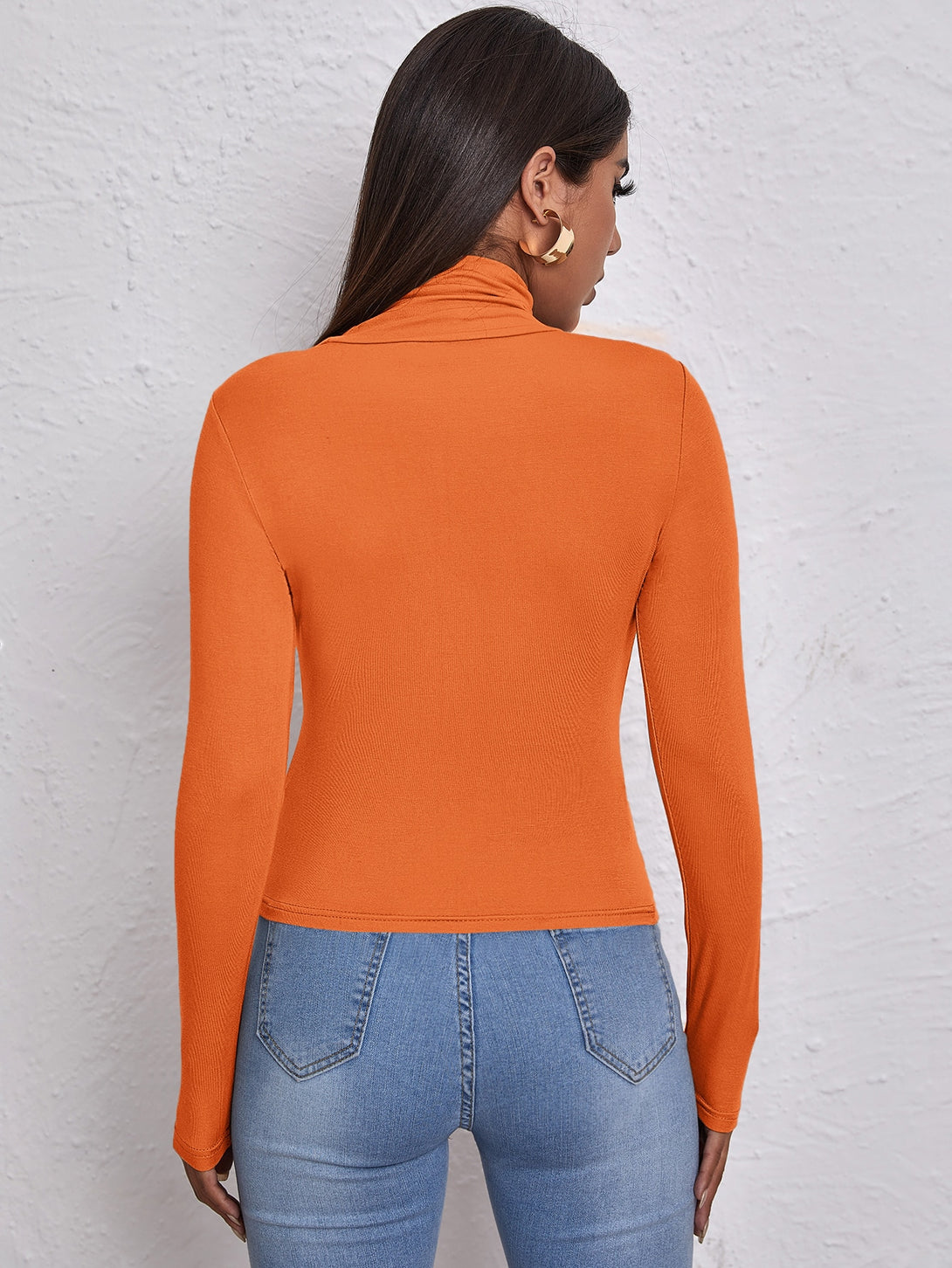 Ropa de Mujer, Ropa de Mujer, Tops & Blusas & Camisetas de Mujer, Camisetas de Mujer, Naranja