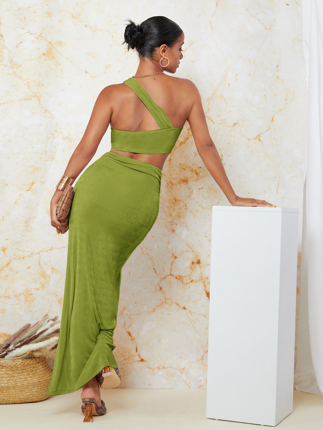 Ropa de Mujer, Conjunto para Mujer, Ropa Dos piezas para Mujer, Colección de trajes de mujer, 7735312, Verde Lima
