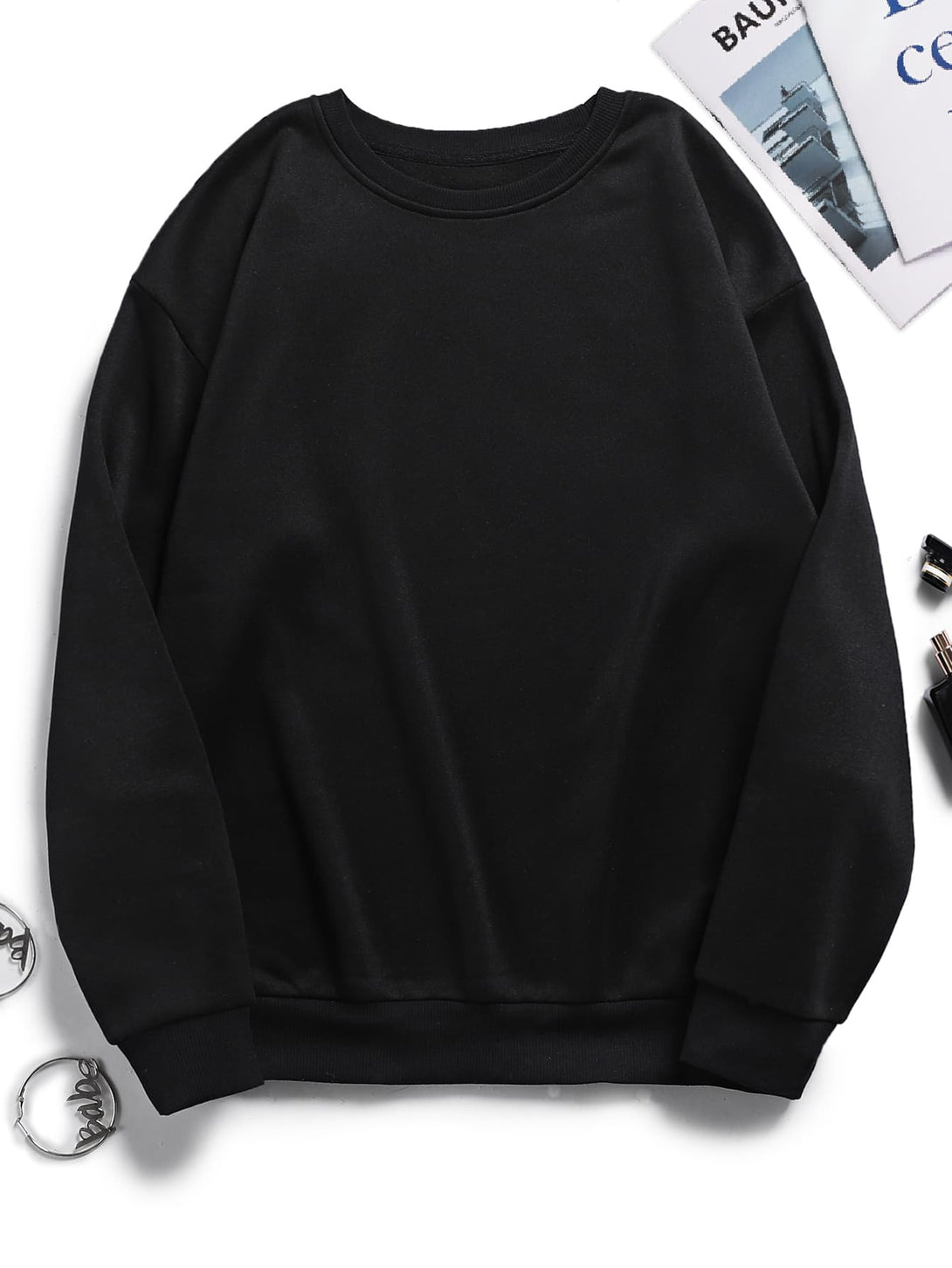 Ropa de Mujer, Ropa de Mujer, Sudaderas de Mujer, Negro