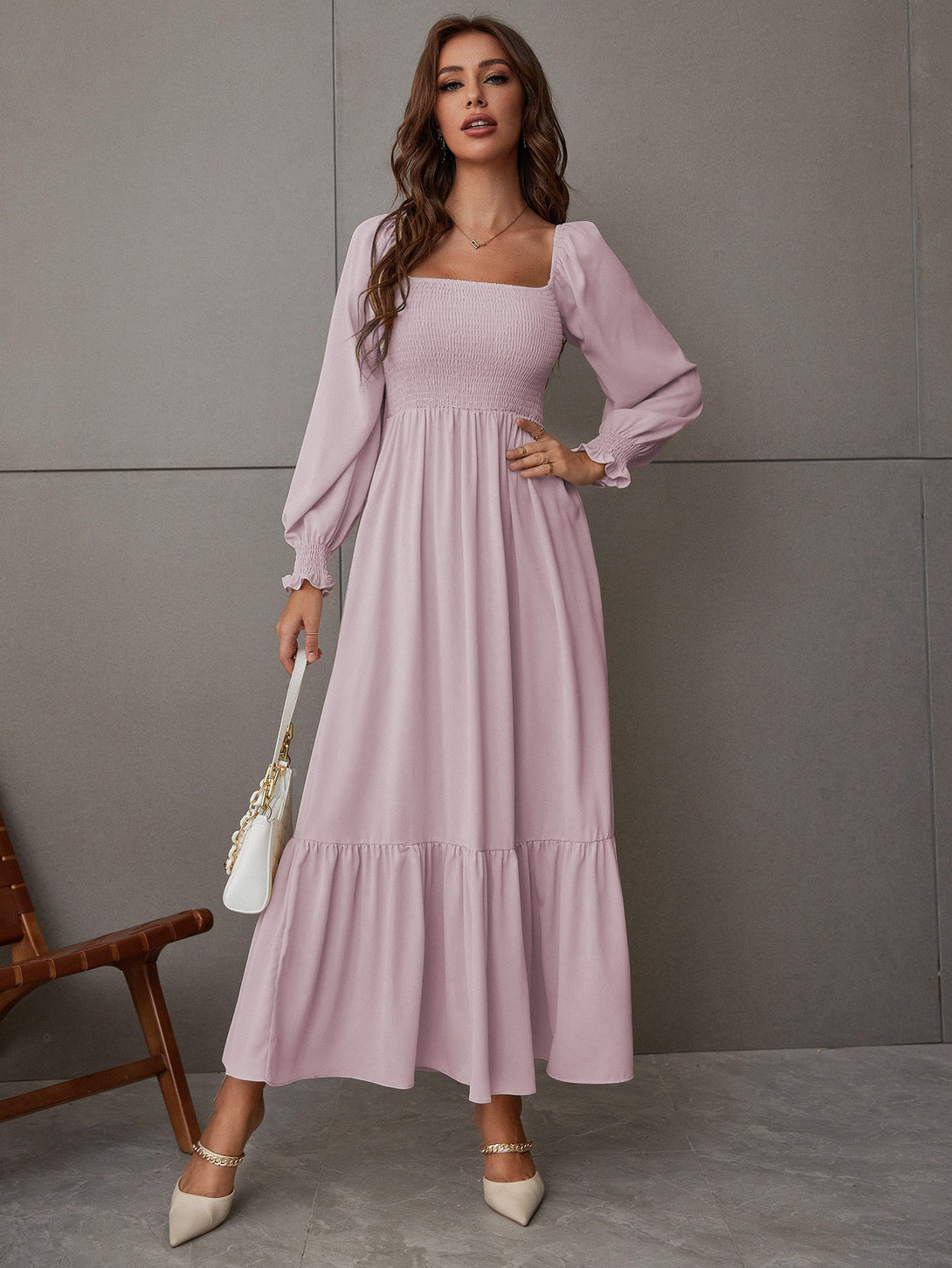 Ropa de Mujer, Ropa de Mujer, Vestidos de mujer, Vestidos largos de mujer, Rosa vieja