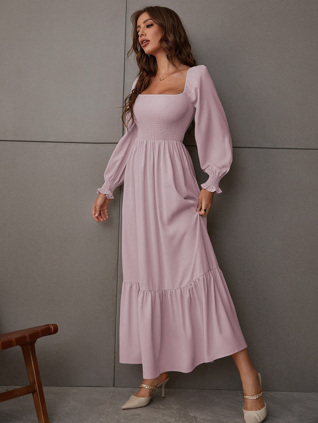 Ropa de Mujer, Ropa de Mujer, Vestidos de mujer, Vestidos largos de mujer, Rosa vieja