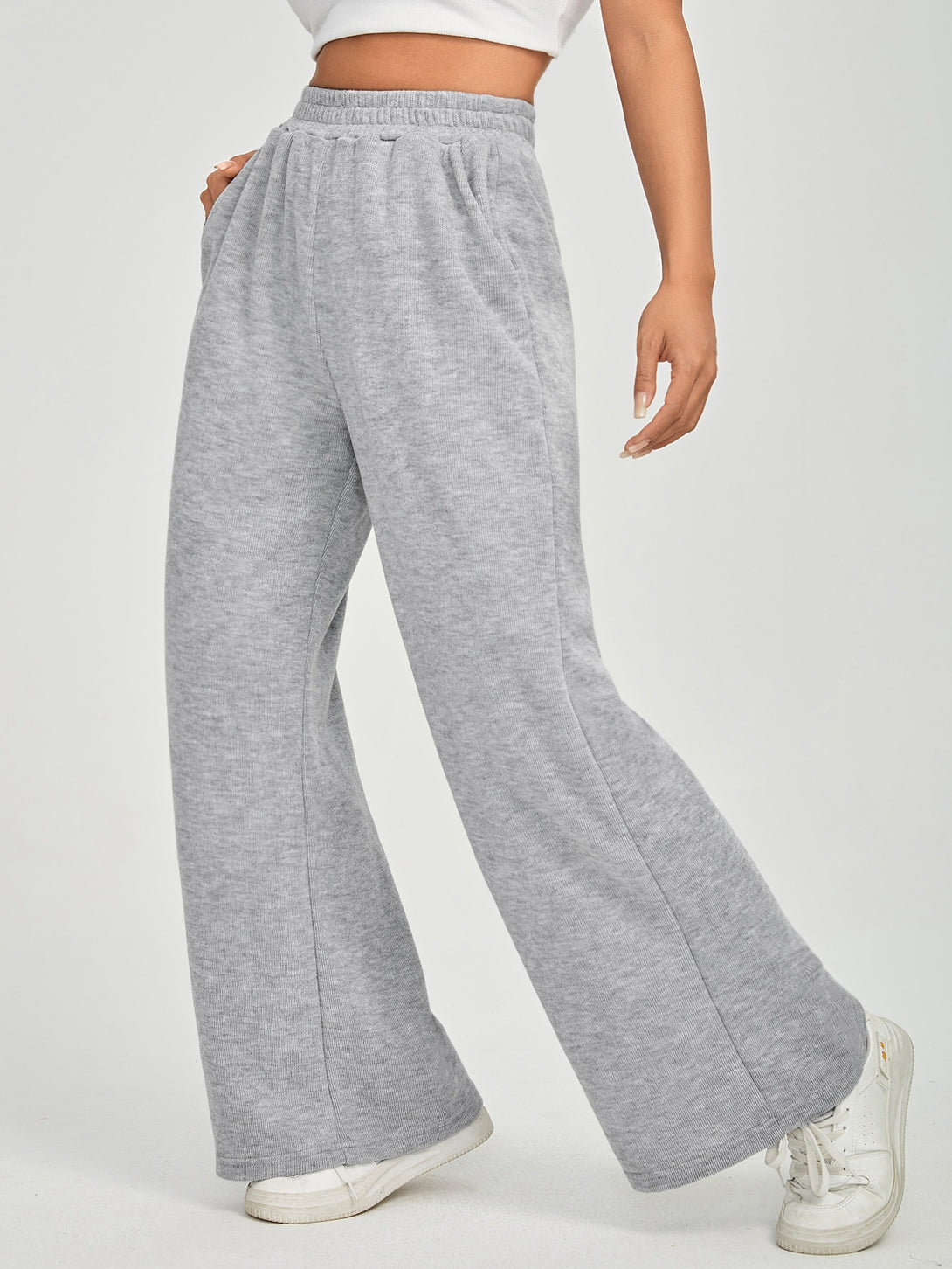 Ropa de Mujer, Ropa de Mujer, Bottoms de Mujer, Pantalones de Mujer, Colección de trajes de mujer, Gris Claro