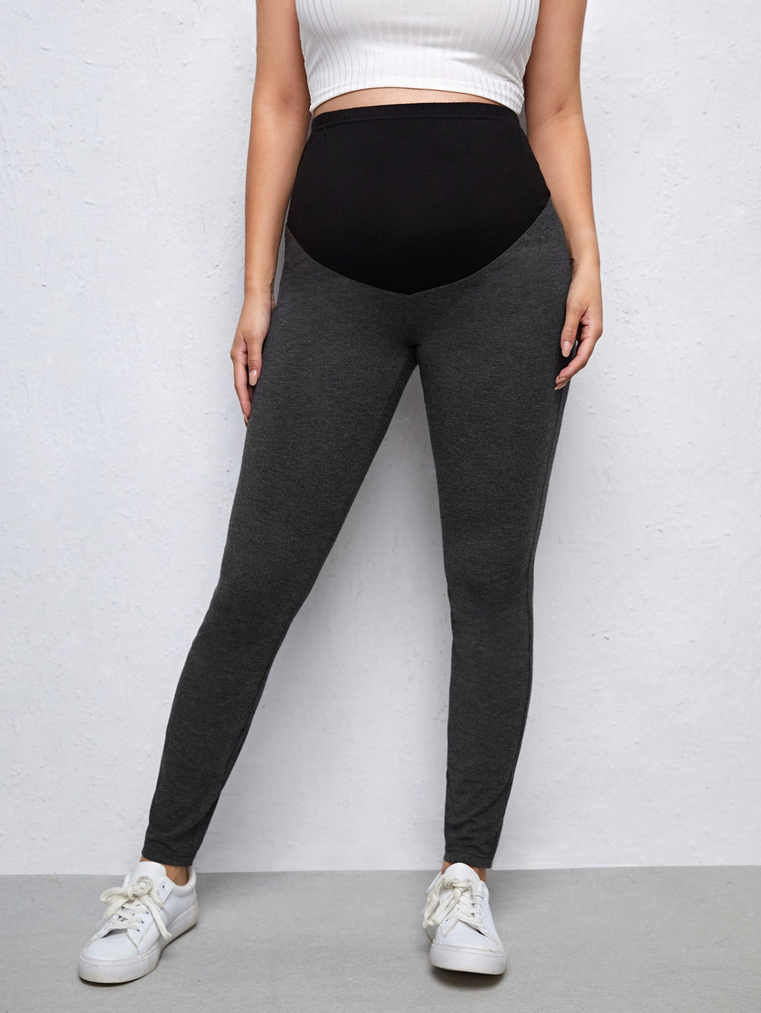 Ropa de Mujer, Ropa Premamá, Bottoms Premamá, Leggings de Maternidad, Colección de trajes de mujer, Gris