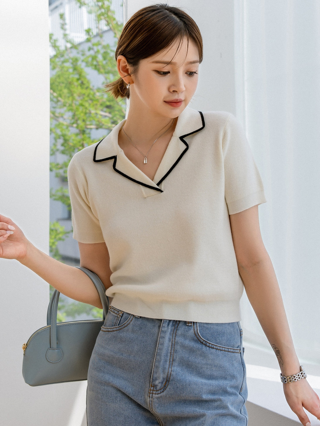 Ropa de Mujer, Tejido de Punto de Mujer, Tops de Punto para Mujer, 10359266, Blanco