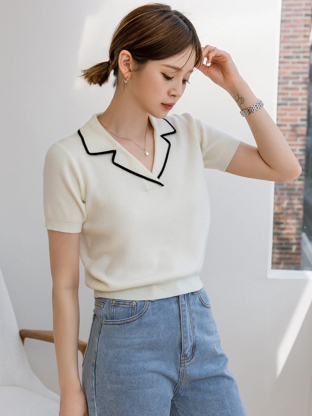 Ropa de Mujer, Tejido de Punto de Mujer, Tops de Punto para Mujer, 10359266, Blanco
