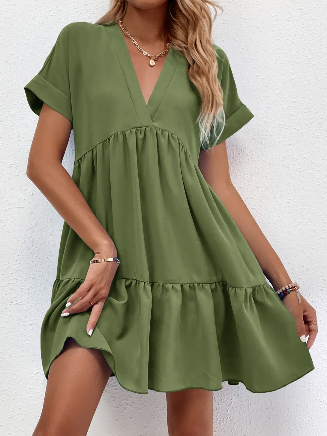 Ropa de Mujer, Ropa de Mujer, Vestidos de mujer, Vestidos cortos de mujer, Verde militar