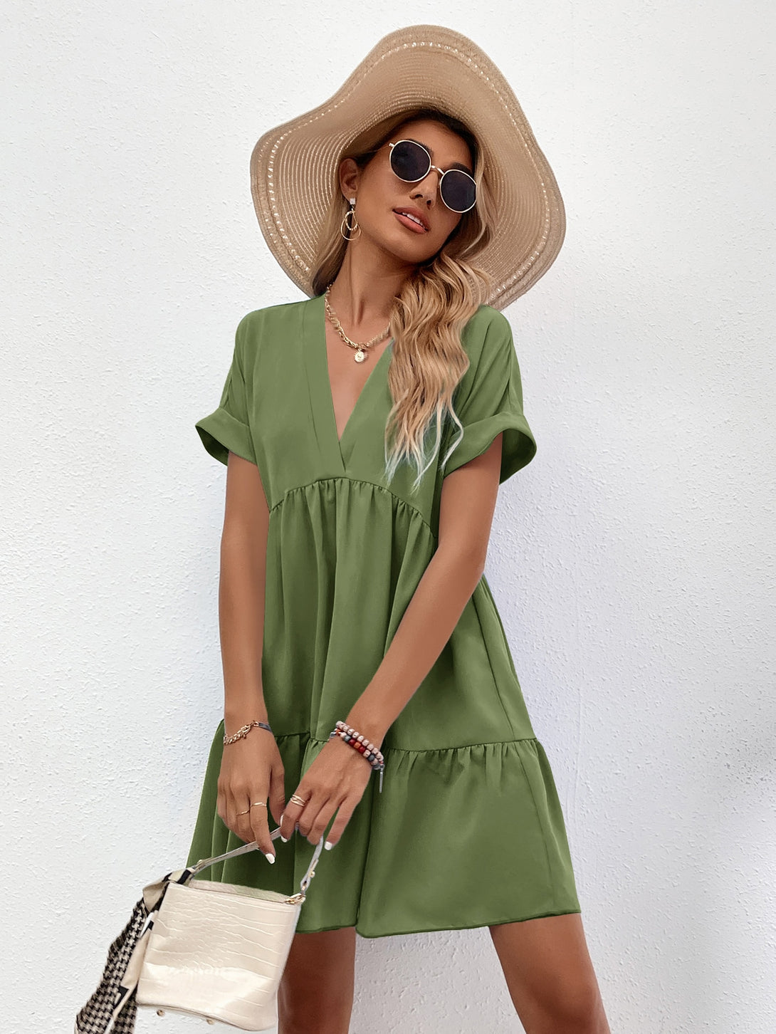 Ropa de Mujer, Ropa de Mujer, Vestidos de mujer, Vestidos cortos de mujer, Verde militar