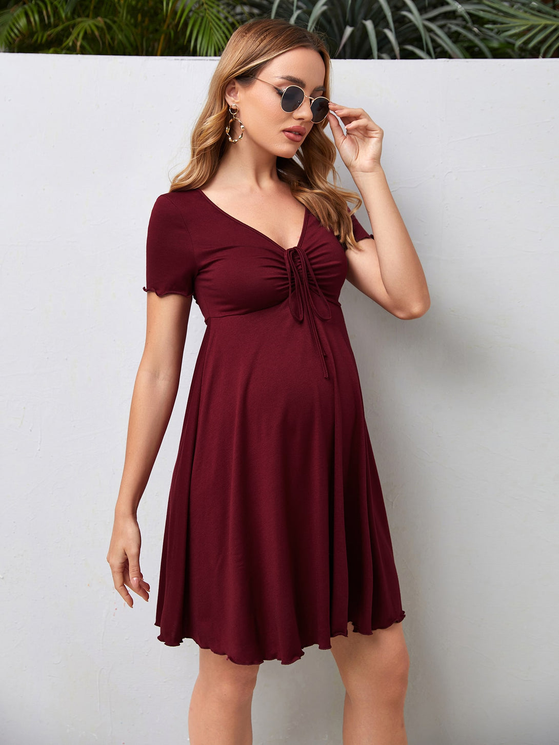 Ropa de Mujer, Ropa Premamá, Vestidos premamá, Colección de trajes de mujer, Burdeos