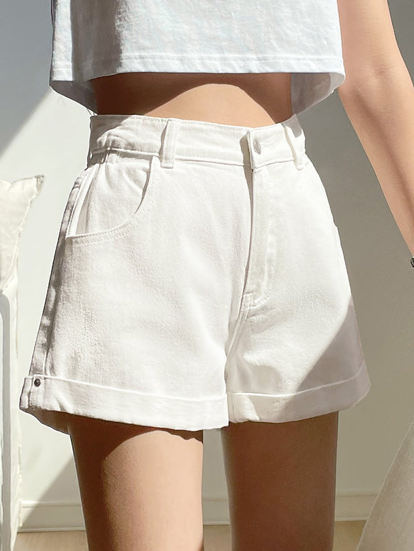 Ropa de Mujer, Mezclilla para mujer, Pantalones cortos de mezclilla para mujer, OUTFITS LOOKBOOK, 10542172, Blanco