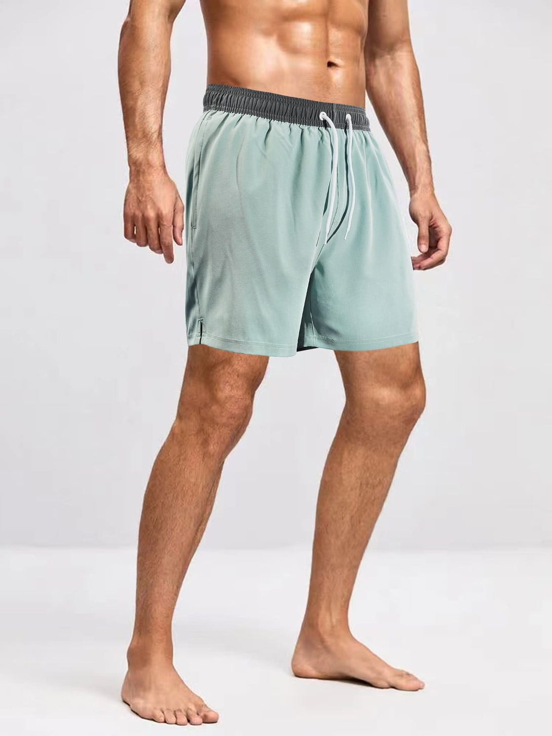 Hombres, Ropa de hombre, Bañador de hombres, Shorts de Playa para Hombre, 10733170, verde menta