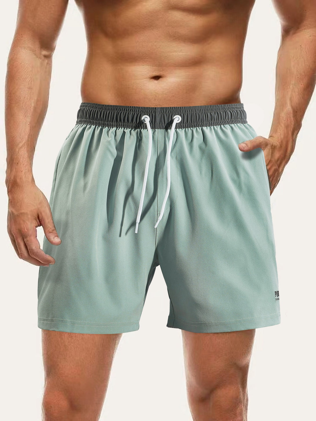 Hombres, Ropa de hombre, Bañador de hombres, Shorts de Playa para Hombre, 10733170, verde menta