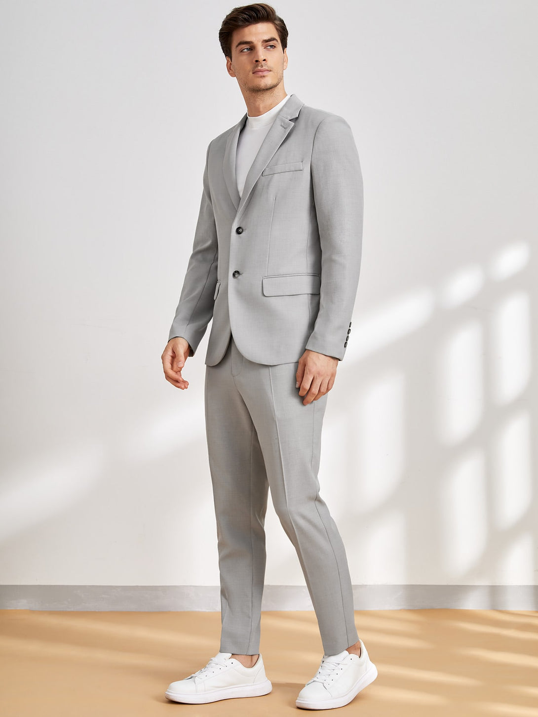 Hombres, Ropa de hombre, Trajes & Piezas separadas para Hombres, Traje de hombre, OUTFITS LOOKBOOK, 10954061, Gris Claro