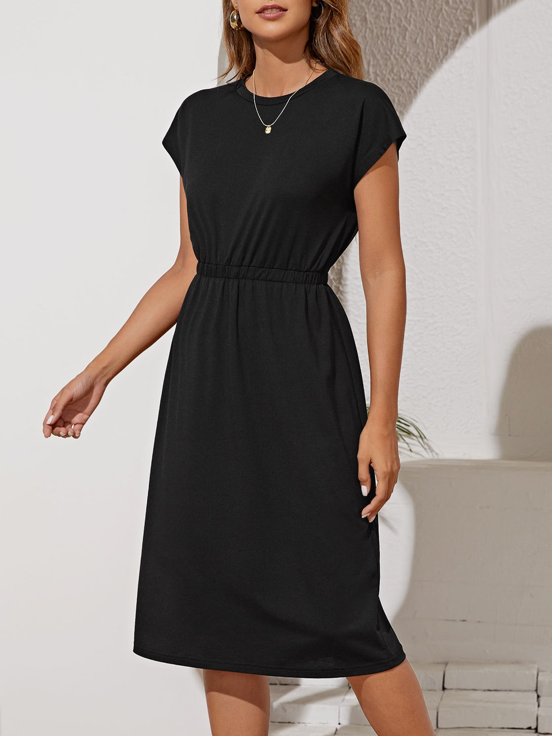 Ropa de Mujer, Ropa de Mujer, Vestidos de mujer, Vestidos midi para mujer, Negro