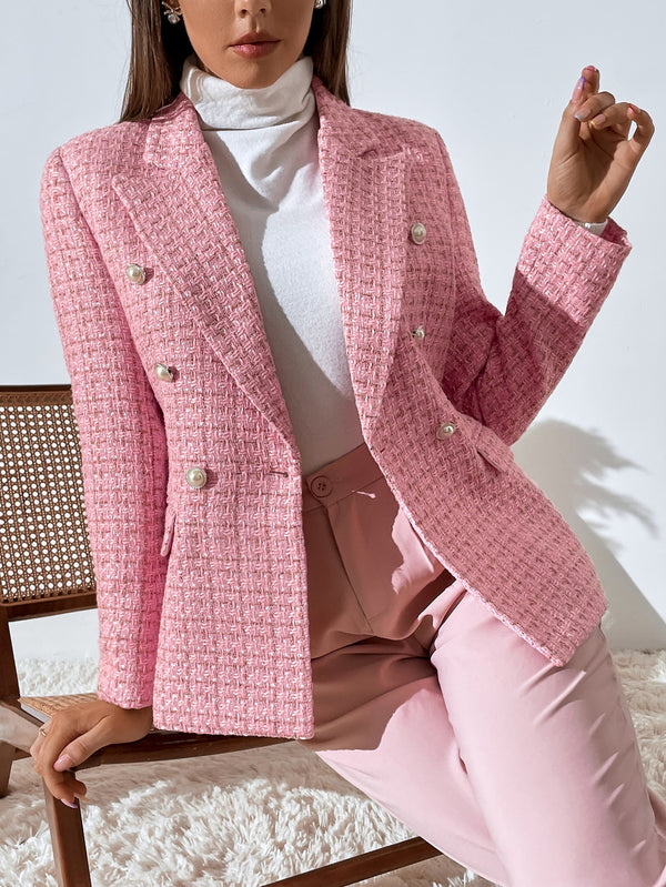 Ropa de Mujer, Trajes de Mujer, Blazers de Mujer, OUTFITS LOOKBOOK, 10988793, Rosa