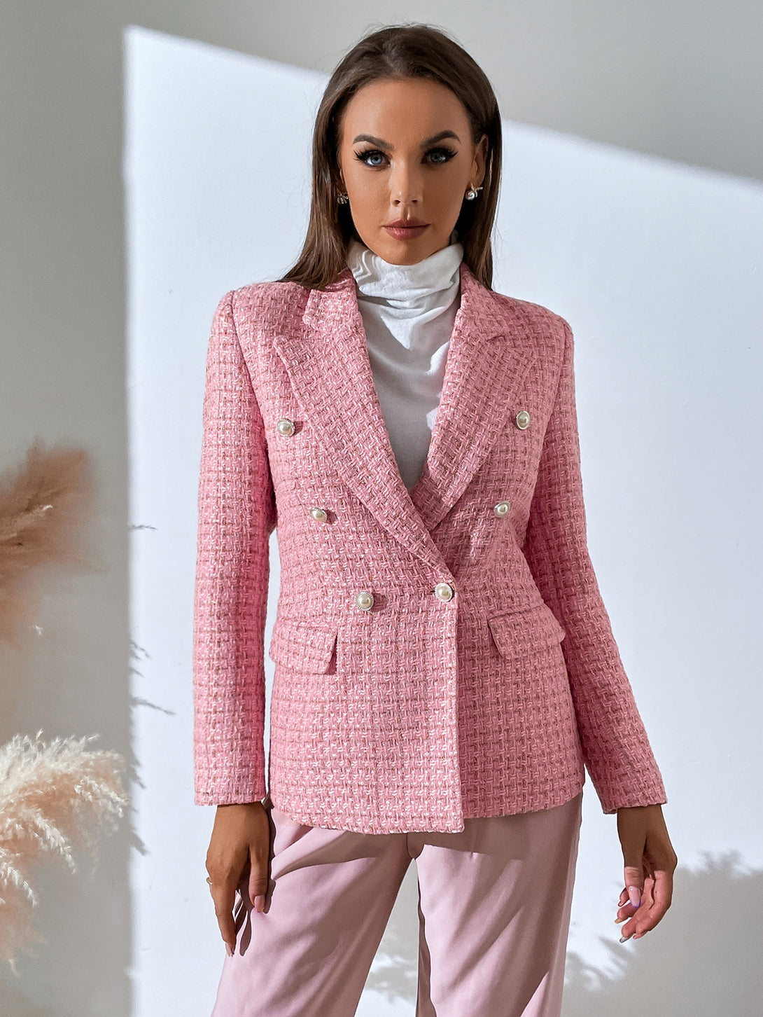 Ropa de Mujer, Trajes de Mujer, Blazers de Mujer, OUTFITS LOOKBOOK, 10988793, Rosa