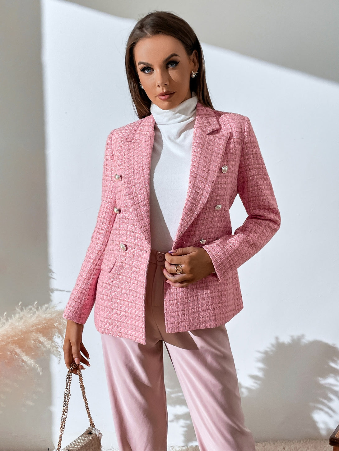 Ropa de Mujer, Trajes de Mujer, Blazers de Mujer, OUTFITS LOOKBOOK, 10988793, Rosa