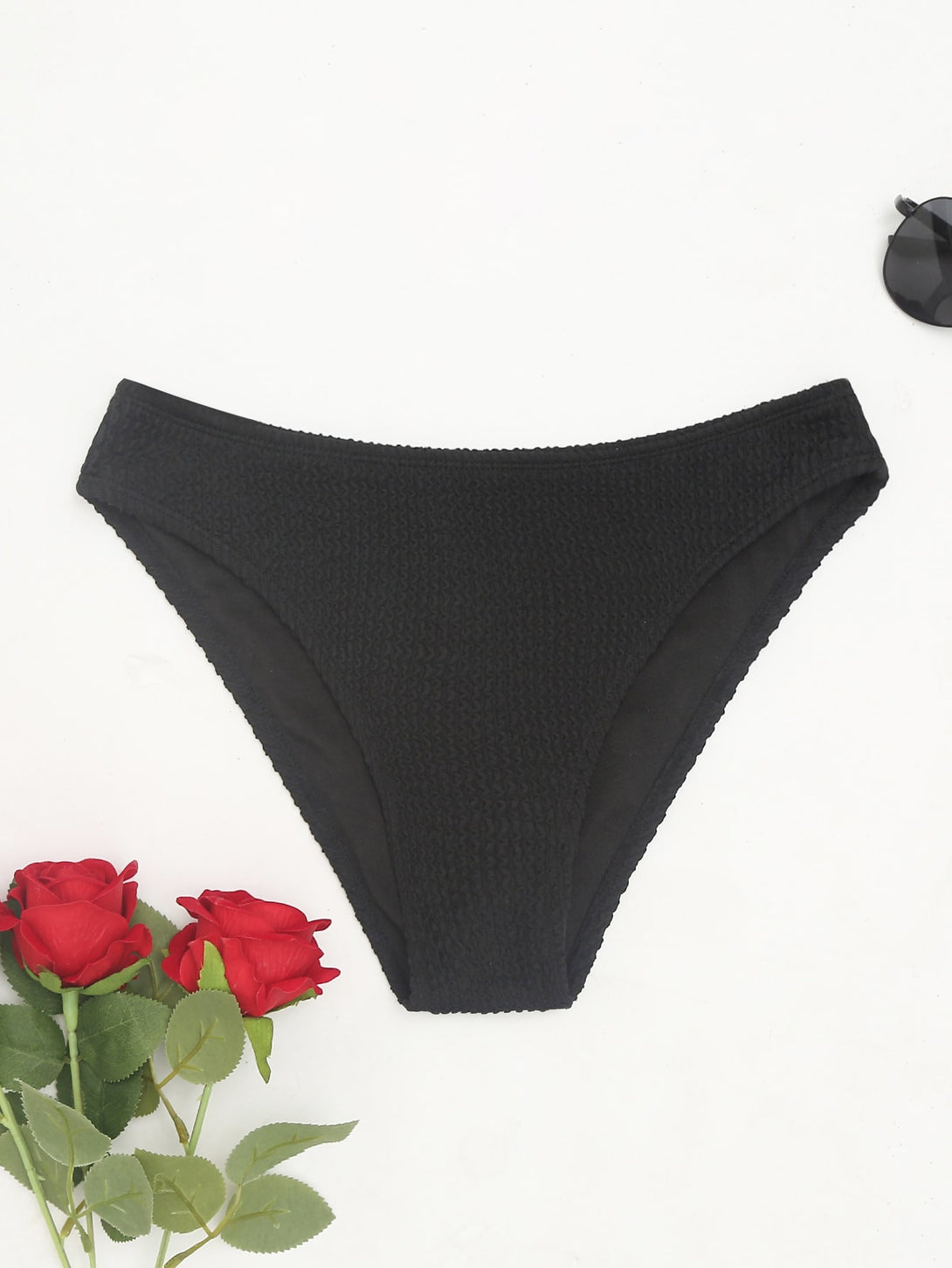 Ropa de Mujer, Ropa de Playa para Mujer, Women Bikini Bottoms, Colección de trajes de mujer, 11131470, Negro