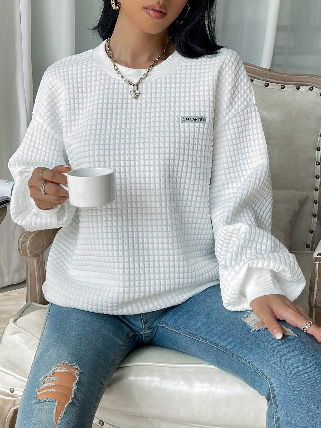 Ropa de Mujer, Ropa de Mujer, Sudaderas de Mujer, Blanco