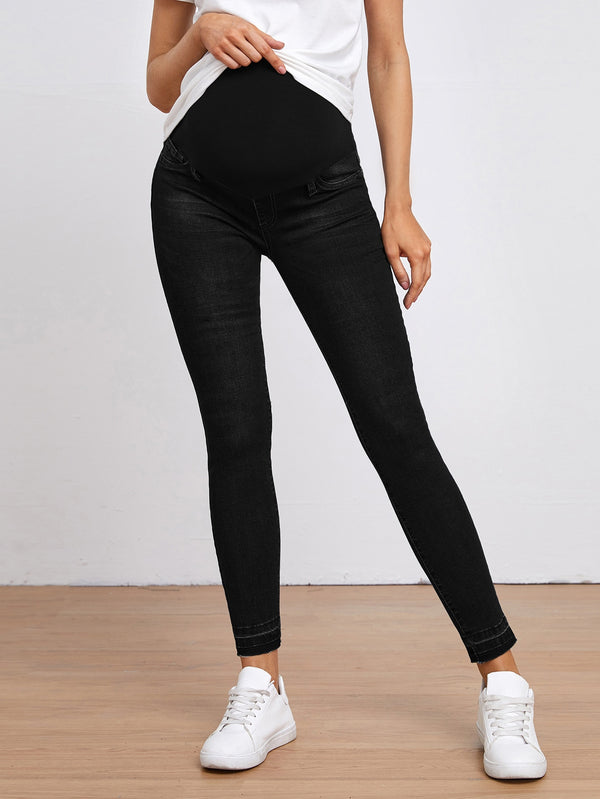 Ropa de Mujer, Ropa Premamá, Mezclilla premamá, Vaqueros Premamá, Negro