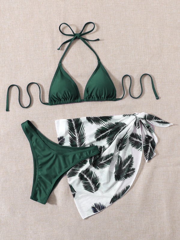 Ropa de Mujer, Ropa de Playa para Mujer, Sets de Bikini para Mujer, 11254996, Verde