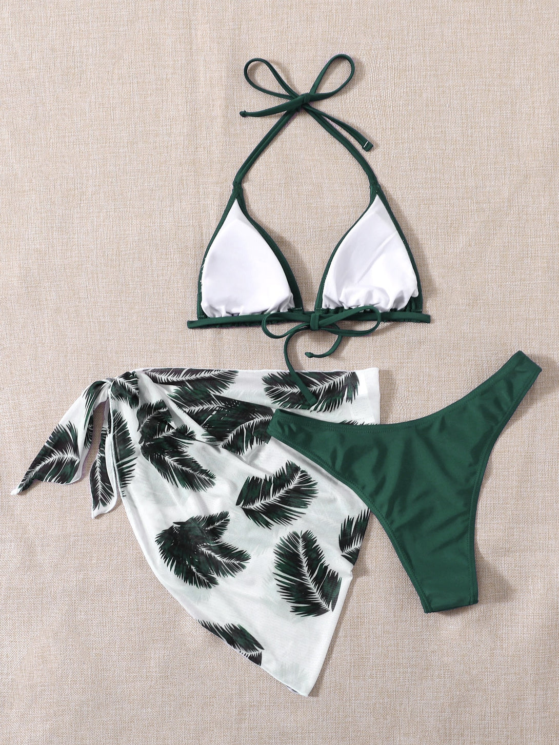 Ropa de Mujer, Ropa de Playa para Mujer, Sets de Bikini para Mujer, 11254996, Verde