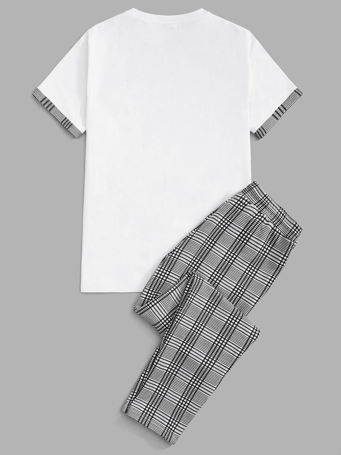 Hombres, Ropa de hombre, Conjuntos para Hombre, Conjuntos de Camiseta para Hombre, 11406578, Blanco y Negro