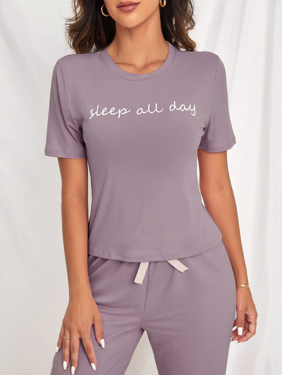 Ropa Interior y Ropa de Dormir, Pijama & Ropa de Descanso de Mujer, Ropa de Dormir para Mujeres, Conjuntos de Descanso para Mujeres, Púrpura malva