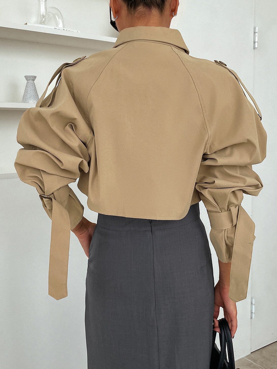 Ropa de Mujer, Ropa de Exterior para Mujer, Gabardinas para Mujer, 11284899, Caqui