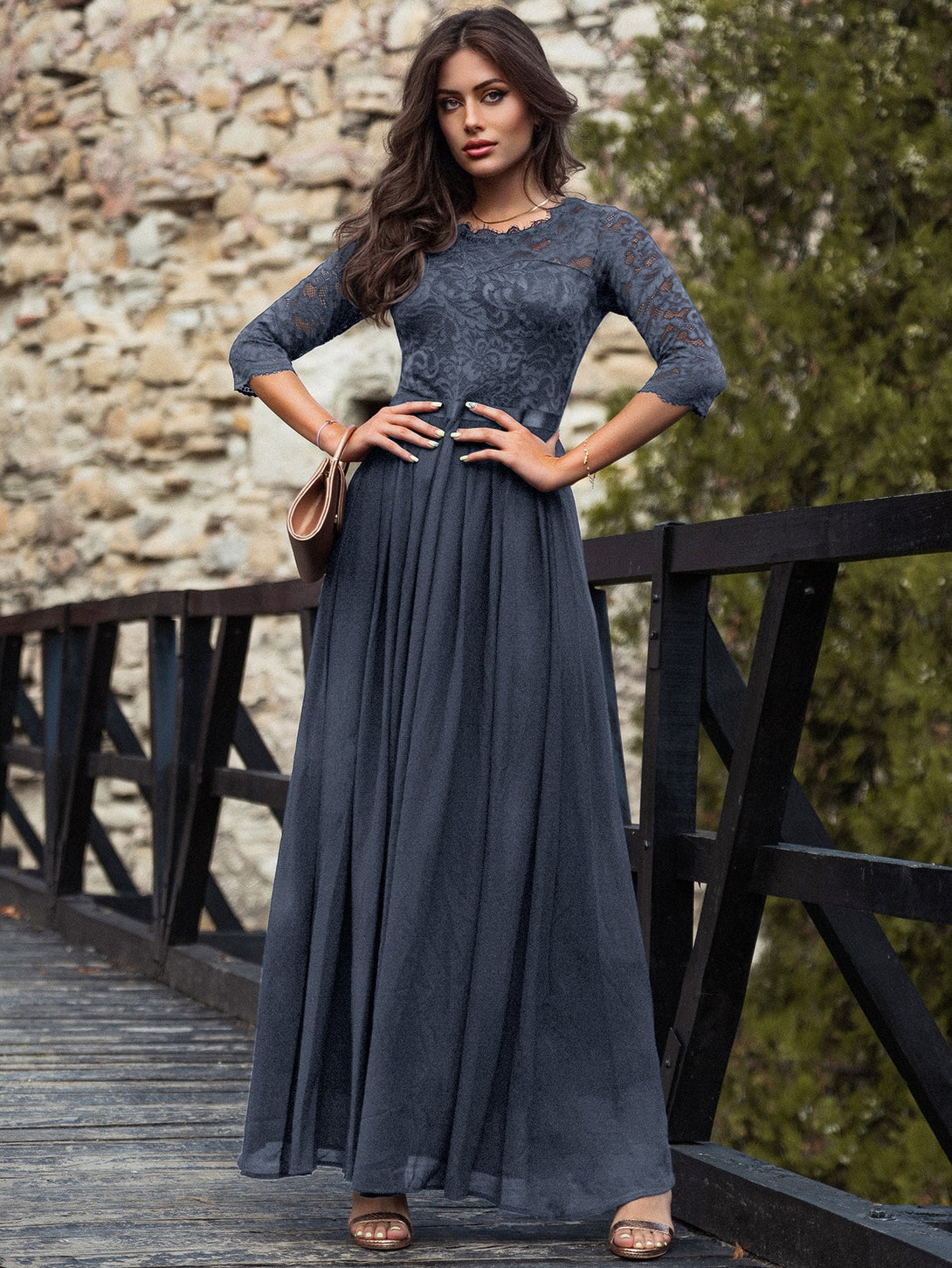 Ropa de Mujer, Bodas & Eventos, Ropa de Fiesta de Mujer, Vestidos formales y de noche para mujer, Colección de trajes de mujer, Gris Oscuro