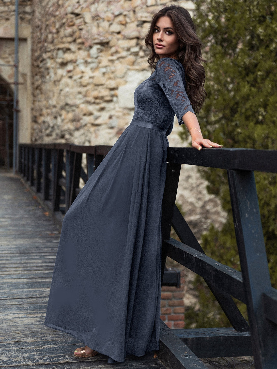 Ropa de Mujer, Bodas & Eventos, Ropa de Fiesta de Mujer, Vestidos formales y de noche para mujer, Colección de trajes de mujer, Gris Oscuro