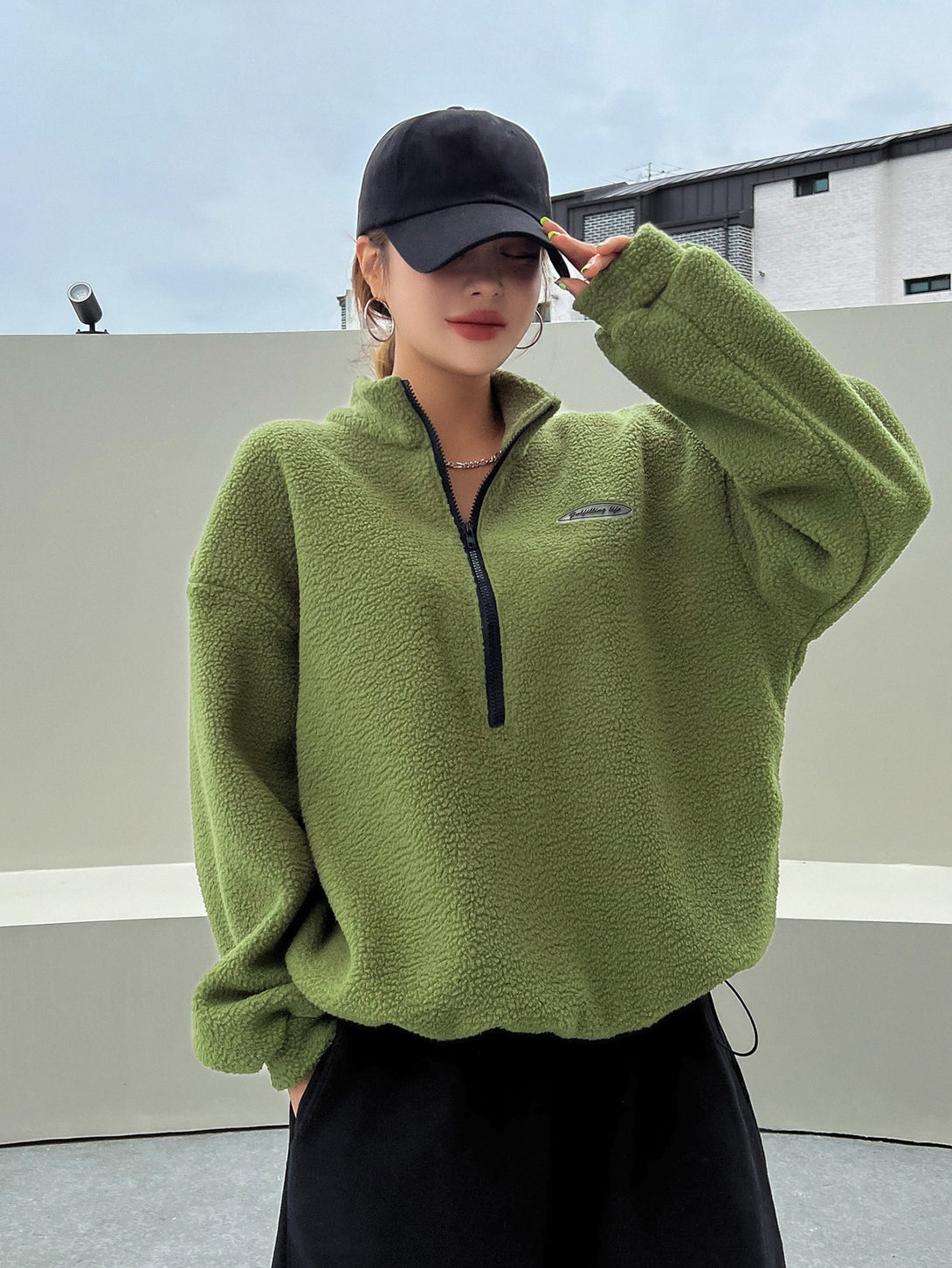 Ropa de Mujer, Ropa de Mujer, Sudaderas de Mujer, Verde Lima